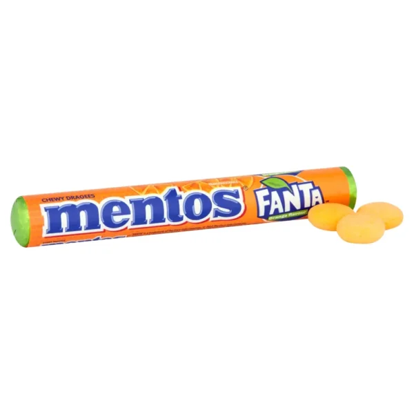 Mentos Chewy Dragees Fanta Orange Flavour 37.5g