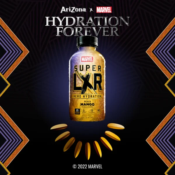 Marvel Super LXR Hero Hydration Peach Mango 474ml - Image 2