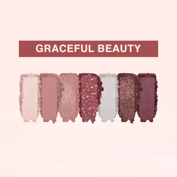 L.A. Colors All-In-One Compact, Buttery 7 Color Eyeshadow Palette, Graceful - Image 3