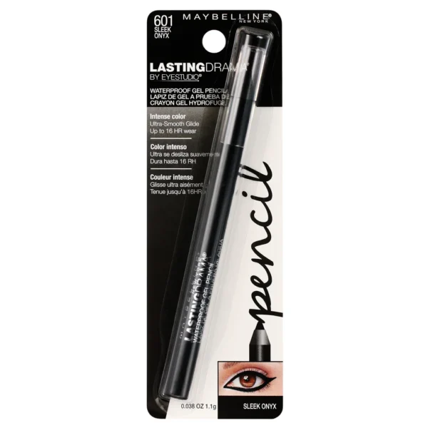 Maybelline Lasting Drama Waterproof Gel Pencil Eyeliner Sleek Onyx - Image 3