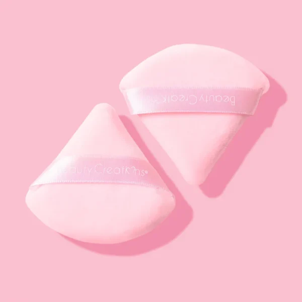 Totémica Triangle Velvet Pink Powder Puff  Puff Set (2 PIECES) - Image 2