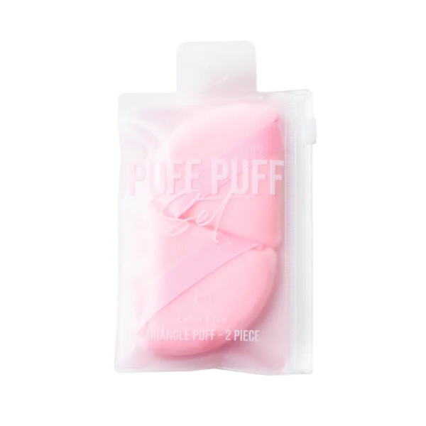 Totémica Triangle Velvet Pink Powder Puff  Puff Set (2 PIECES) - Image 3