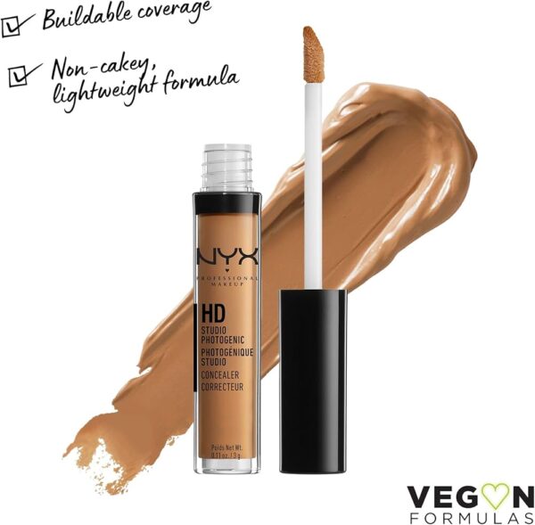 NYX HD Photogenic Concealer Wand - CW 08 Nutmeg - Image 3